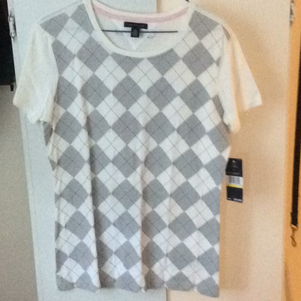 Argyle top